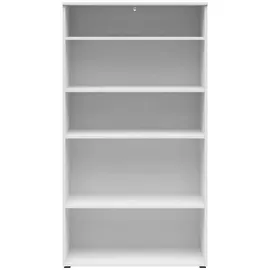 CARRYHOME Regal, Weiß, Holzwerkstoff, 4 Fächer, 80x147x40 cm, FSC Mix, Typenauswahl, Beimöbel erhältlich, stehend, Wohnzimmer, Regale, Bücherregale