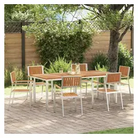 vidaXL Garten Essgruppe 7-tlg. Braun
