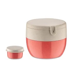 Koziol Bento Box BENTOBOX M, 2-teilig 7197704 , 1 Set, Farbe: koralle