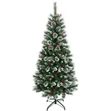 Costway Künstlicher Weihnachtsbaum grün 180 cm