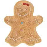 Home Styling Servierplatte Cookie, Lebkuchenfigur, 15 X 12,5 cm,