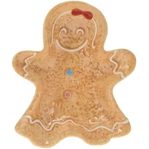 Home Styling Servierplatte Cookie, Lebkuchenfigur, 15 X 12,5 cm,