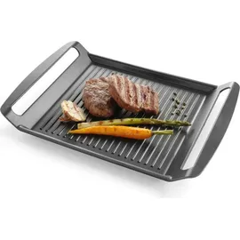 HENDI Grillplatte 39 x 26 cm Aluminium schwarz