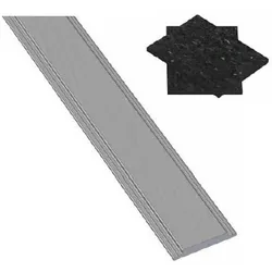 OSMO Nut-Abdeckleiste für Aluminiumpfosten inkl. Gummipads Anthrazit 2200 mm