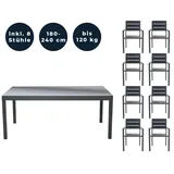 Home Deluxe SOL madera 8 Stühle