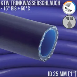 19 mm 3/4 Zoll Trink Wasser Kirmes Volksfest Biergarten Schlauch TPE KTW DVGW W..."