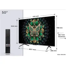 TCL C69 50" 3840 x 2160 Pixel LED 4K-Fernseher