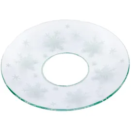 holfeuer crystal design Kerzenmanschette Eiskristalle Transparent