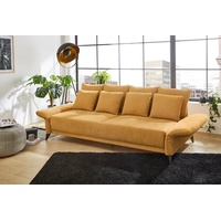 Jockenhöfer Gruppe Big-Sofa »Schenna«, verstellb.Armlehnen,Federkernpolsterung,8 Kissen,frei im Raum stellbar gelb