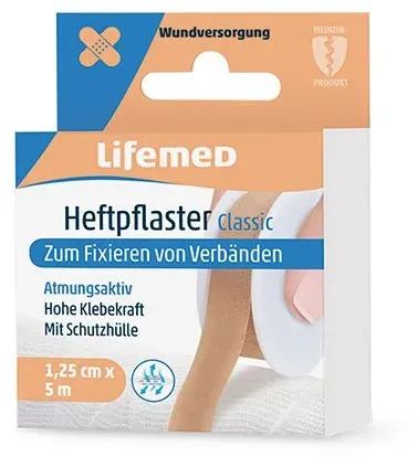 Lifemed Heftpflaster 5 m x 1,25 cm hautfarben 