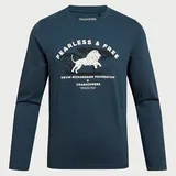Craghoppers Nosilife Cruz Langarm-t-shirt - Blue Stone Lion - 5-6 Jahre