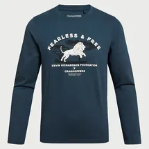 Craghoppers Nosilife Cruz Langarm-t-shirt - Blue Stone Lion - 5-6 Jahre