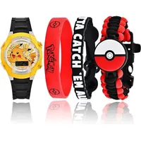 Otto Simon Handels GmbH Accutime LCD Armbanduhr Set Pokémon mit Accessoires,