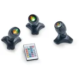 PONTEC Teich- und Gartenbeleuchtung PondoStar LED RGBW Set 3