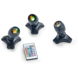 PONTEC Teich- und Gartenbeleuchtung PondoStar LED RGBW Set 3