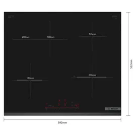 Bosch Backofen-Set weiß EcoClean HYDROLYSE + Induktionskochfeld PowerBooster autark
