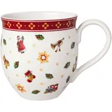 Villeroy & Boch Toy's Delight Henkelbecher Bunt, Spülmaschinenfest, Mikrowellensicher, Kaffetasse, Tasse Klein, Kaffebecher Toys, Heißgetränkebecher, Weihnachtsbecher, Premium Porcelain