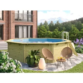 Karibu Pool Modell X2 470 x 470 cm inkl. Sandfilteranlage und Skimmer