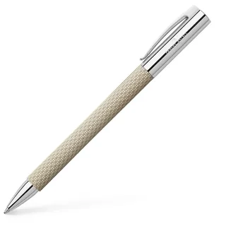 Faber-Castell 149616 - Dreh-Kugelschreiber, AMBITION OpArt White Sand"