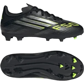 adidas F50 League FG/MG Kinder Core Black/Iron Metallic/Lucid Lemon 28