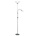 ETC Shop Steh Leuchte Wohn Zimmer Decken Fluter schaltbar Flexo Dimmer Lampe im Set inklusive RGB LED Leuchtmittel