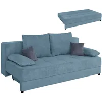 Roller Schlafsofa - denim - Boxspring - mit Staukasten