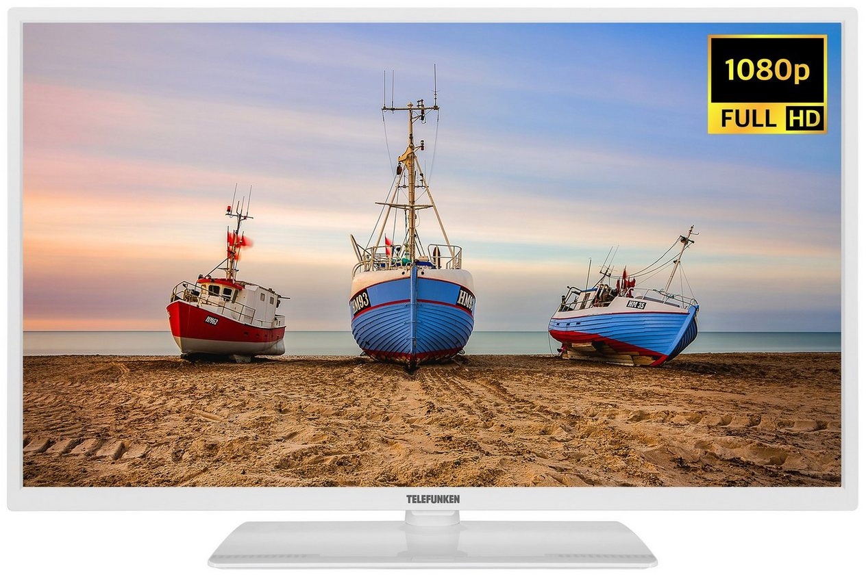 Telefunken XF32N550M-W LCD-LED Fernseher (80 cm/32 Zoll, Full HD, Triple-Tuner, USB-Mediaplayer, CL) weiß