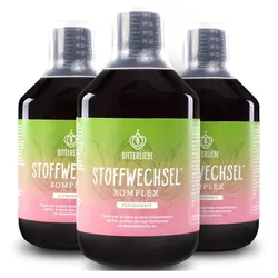 BitterLiebe Stoffwechsel * Shot - Mariendistel Artischocke Löwenzahn und L Carnitin zum Stoffwechsel beschleunigen * - Stoffwechselkur * mit Zink, Cholin und Bitterstoffe 3x 500 ml