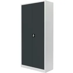 STIER Universalschrank mit 4 Fachböden 1800x800x380mm anthrazitgrau verschweißt