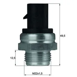 Temperaturschalter Kühlerlüfter MAHLE TSW 12D