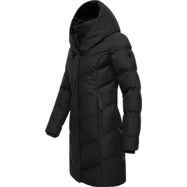 Ragwear Damen, Wintermantel Warmer wasserdichter Mantel mit flauschigem Kunstfell-Kragen