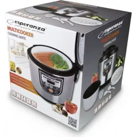 Esperanza EKG011 Multicooker Cooking 5 L 860 W Schwarz, Metallic