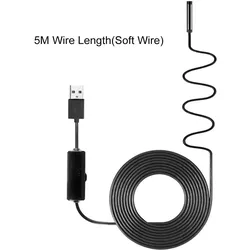 Industrielle Endoskop-Endoskop-Inspektionskamera, integrierte 8-teilige LEDs, 8-mm-Objektiv, IP67, wasserdicht, USB 5m Soft wire