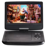 Denver MT-1097 Tragbarer DVD-Player 25.4cm 10 Zoll EEK: C (A - G) Akkubetrieb, inkl. 12V Kfz-Anschlusskabel Schwarz