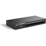 Dahua Switch It Dh-Sg1010lp 10-Port Economical Gigabit Switch With 8-Port Poe (10 Ports), Netzwerk Switch, Schwarz