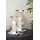 Fink Windlicht BIG Glas Metall Silber