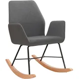 loft24 Schaukelstuhl Coban, Schaukelsessel im skandinavischen Design grau