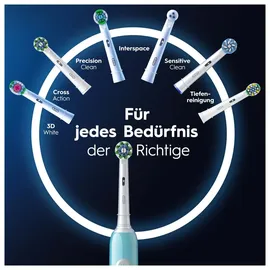 Oral-B Pro 1 Cross Action Elektrische Zahnbürste Caribbean Blue