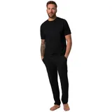 Jp1880 Schlafanzug Homewear Halbarm Schwarz XL