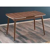 Skye Decor, Milano, Ausziehbarer Esstisch, Nussbaum, 100 % MELAMINBESCHICHTETE SPANPLATTEN, 130 x 77 x 80 cm - Braun