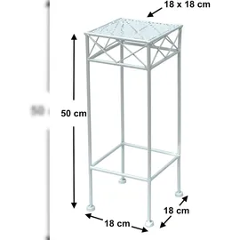 DanDiBo Ambiente Blumenhocker 50 x 50 x 50 cm Weiß