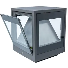 dotlux LED-Pollerleuchte Aluminium, Glas 20 cm 7,5/15 W inkl. LED-Lampe