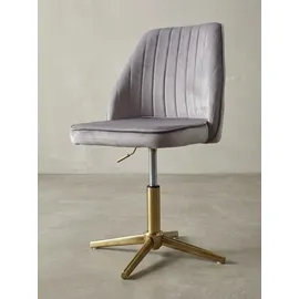 KADIMA DESIGN Drehstuhl Tanaro Samt grau