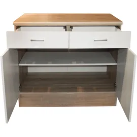 BASIC by Balculina Unterschrank Andy 100 x 60 x 90 cm Weiß