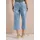 Cecil High Waist Wide Leg Jeans mit Streifen - Blau|Weiß