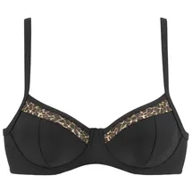 LASCANA Bügel-Bikini-Top Damen Schwarz 36 Cup D