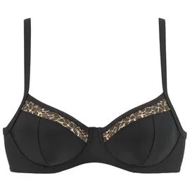 LASCANA Bügel-Bikini-Top Damen Schwarz 36 Cup D