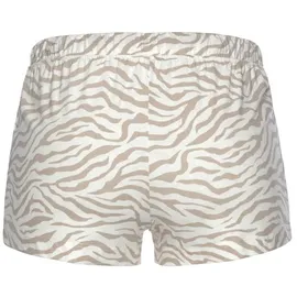 LASCANA Schlafshorts Animalprint Beige 36/38