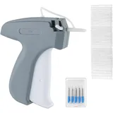 Relaxdays Etikettierpistole Kleidung, Heftpistole inklusive 5 Ersatznadeln & 5000 Heftfäden, Etikettiergerät, grau/weiß,