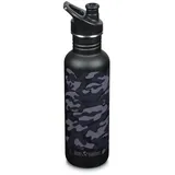 Unisex – Erwachsene Klean Kanteen-1008927 Flasche, Black Camo, One Size
